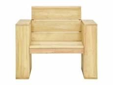 Vidaxl chaise de jardin 89x76x76 cm bois de pin imprégné