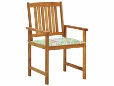 Vidaxl chaises de jardin avec coussins 4 pcs bois d'acacia