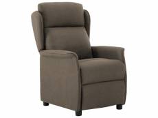 Vidaxl fauteuil inclinable taupe tissu 289784