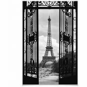 W+g I Wizard+genius - Poster xxl La Tour Eiffel Paris Tour Eiffel affiche murale 115x175 cm - noir