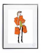 Affiche Soledad - Sac orange / 30 x 40 cm - Image Republic multicolore en papier