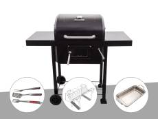 Barbecue à Charbon Char-Broil Performance Charcoal 2600 + Kit 3 ustensiles + Grille multi étagère + Plat à rôtir