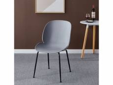Chaise copenhague - lot de 2 chaises - gris