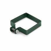 Collier de fixation carré 60 x 60 mm pour portillon grillagé Vert - Vert