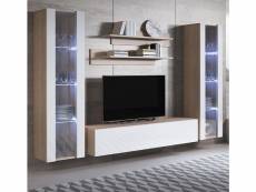Combinaison de meubles luke 8e sonoma et blanc (2,6m) MSSD0138-E