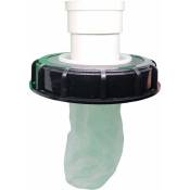 Debuns - Filtre de couvercle ibc lavable en nylon avec couvercle pour réservoir d'eau de pluie ibc 1000 l dn 75 Feutre aiguilleté Noir 165 mm