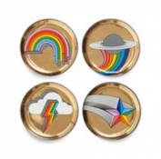 Dessous de verre POP! / Set de 4 - Porcelaine - Jonathan Adler multicolore en céramique