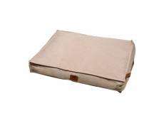 Doulito-coussin rectangle déhoussable pour chien - 80 x 60 cm - beige