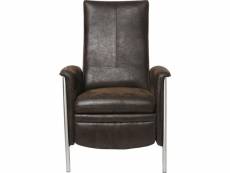 "fauteuil relax lazy marron kare design"