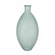 Iperbriko - Vase en soie de verre vert d'eau h59 Cod.0202537