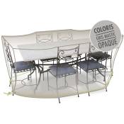 Jardiline - Housse de protection Cover Line pour table rectangulaire + 6 chaises - 240 x 130 x 70 cm