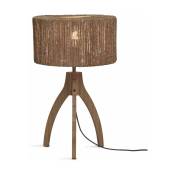Lampe à poser en bambou naturel avec abat-jour naturel 30x40 cm Iguazu - Good & Mojo