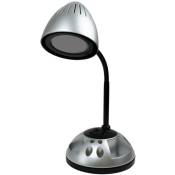 Lampe bureau grise orientable Ampoule led 3W Socle