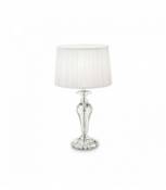 Lampe de table Blanche KATE 1 ampoule en verre