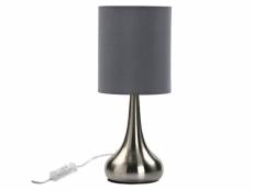 Lampe de table en métal gris