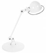 Lampe de table Loft / 1 bras - L 60 cm - Jieldé blanc en métal
