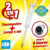 Lampe thermomètre à énergie solaire