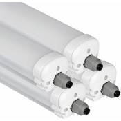 Lot de 4 tubes de baignoire à led smd de 36 watts pour éclairage d'atelier lumière du jour projecteurs plafonniers