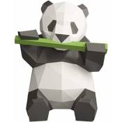 Origami Panda Manger Bambou Papercraft Bricolage Modèle