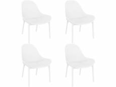 Set 4 chaise sky lounge - resol - noir - polypropylène