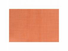 Set de table maille epaisse orange 45 x 30 cm - pujadas - - pvc&polyester
