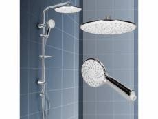 Système de douche à effet pluie chromé acier inoxydable durable kit à salle bain 322006196
