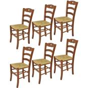 T M C S - Tommychairs - Set 6 chaises cuore pour cuisine,
