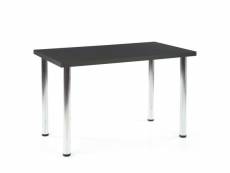 Table 120x60cm avec plateau gris anthracite et pieds