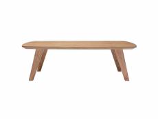 Table basse rectangulaire scandinave bois clair l120cm