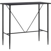 Table de bar Noir 120x60x110 cm mdf