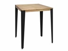 Table mange debout lunds 80x80x110cm noir-vieilli. Box furniture CCVL8080108 NG-EV