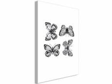 Tableau four butterflies 1 pièce vertical taille 60 x 90 cm PD8541-60-90
