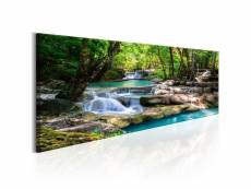 Tableau nature: forest waterfall taille 150 x 50 cm PD10189-150-50