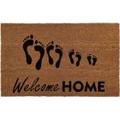 Tapis coco 08 'Home Sweet Home' - 50x80 cm - Naturelle