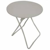 The Home Deco Factory Table d'appoint de jardin Catane Taupe.