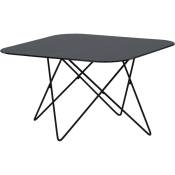 Venture Home - Table basse carré acier et verre Tristar - Noir