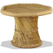 Vidaxl - Table basse bambou octogonale 60 x 60 x 45