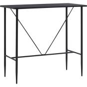 Vidaxl - Table de bar Noir 120x60x110 cm mdf