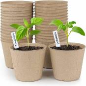 Vuszr - 50 Pièces Pots Biodégradables, Petits Pots