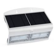Appliques solaires blanches - IP65 - 8W - 850 Lumens