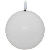 Atmosphera - Bougie boule à led Molia D12cm blanc