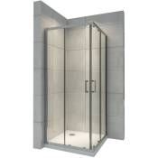 Cabine de douche accès d'angle - Hauteur 190 cm -