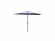 Catane - demi parasol de balcon gris 270cm