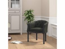 Chaise de qualité de salle à manger noir velours - noir - 61 x 63 x 69 cm