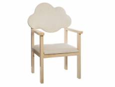 Chaise design pour enfants "nuage" 62cm naturel