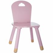 Chaise douceur rose pour enfant en bois - Rose