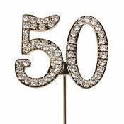 Diamante '50' Topper - Gold