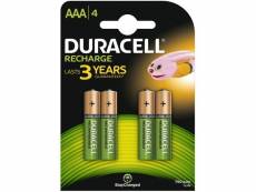 Duracell - blister 4 piles recharge plus aaa 750mah 092404501