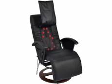 Fauteuil de massage | fauteuil relax shiatsu noir similicuir