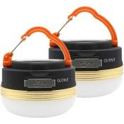 Gotrays - 2 Pack Camping Light Lantern Led Waterproof
